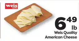 Weis Markets Weis Quality American Cheese offer