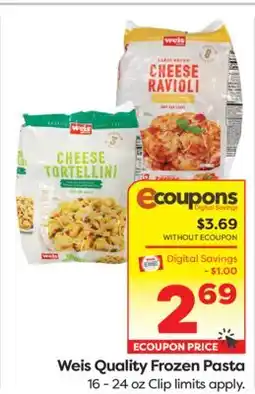 Weis Markets Weis Quality Frozen Pasta offer