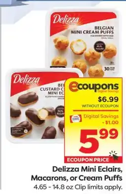 Weis Markets Delizza Mini Eclairs, Macarons, or Cream Puffs offer