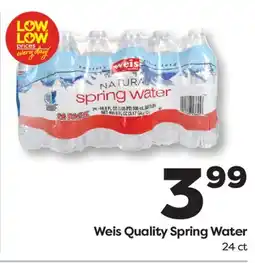 Weis Markets Weis Quality Spring Water offer