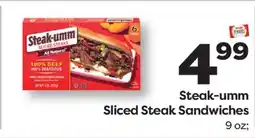 Weis Markets Steak-umm Sliced Steak Sandwiches offer