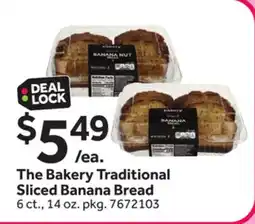 Stop&Shop The Bakery Traditional Sliced Banana Bread offer