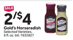 Stop&Shop Gold's Horseradish offer