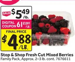 Stop&Shop Stop & Shop Fresh Cut Mixed Berries offer