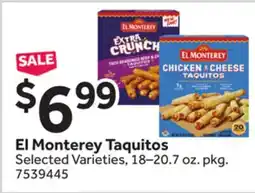 Stop&Shop El Monterey Taquitos offer