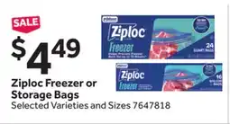 Stop&Shop Ziploc Freezer or Storage Bags offer