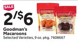 Stop&Shop Goodman's Macaroons offer