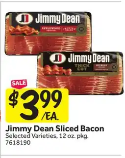 Stop&Shop Jimmy Dean Sliced Bacon offer