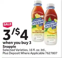 Stop&Shop Snapple offer
