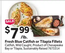 Stop&Shop Fresh Blue Catfish or Tilapia Fillets offer