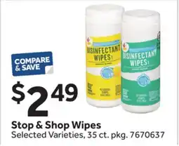 Stop&Shop Stop & Shop Wipes offer