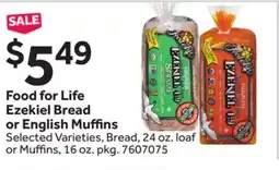 Stop&Shop Food for Life Ezekiel Bread or English Muffins offer