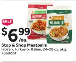 Stop&Shop Stop & Shop Meatballs offer