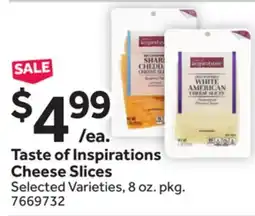 Stop&Shop Taste of Inspirations Cheese Slices offer