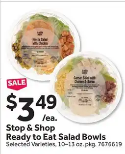 Stop&Shop Stop & Shop Ready to Eat Salad Bowls offer