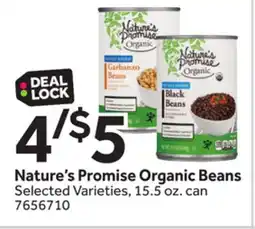 Stop&Shop Nature's Promise Organic Beans offer