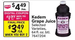 Stop&Shop Kedem Grape Juice offer