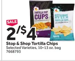 Stop&Shop Stop & Shop Tortilla Chips offer