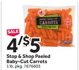 Stop&Shop Stop & Shop Peeled Baby-Cut Carrots offer