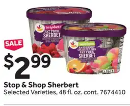 Stop&Shop Stop & Shop Sherbert offer