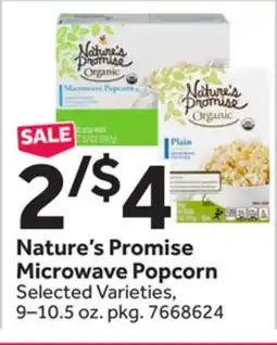 Stop&Shop Nature's Promise Microwave Popcorn offer