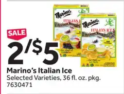 Stop&Shop Marino's Italian Ice offer