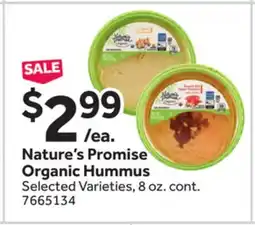 Stop&Shop Nature's Promise Organic Hummus offer