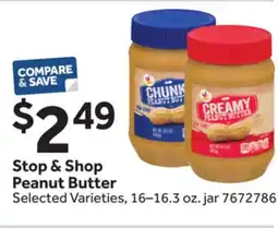 Stop&Shop Stop & Shop Peanut Butter offer