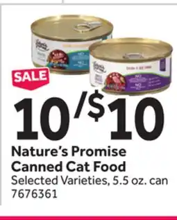 Stop&Shop Nature's Promise Canned Cat Food offer