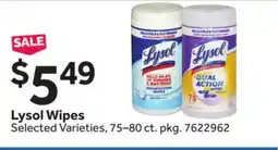 Stop&Shop Lysol Wipes offer