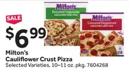 Stop&Shop Milton's Cauliflower Crust Pizza offer