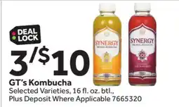 Stop&Shop GT's Kombucha offer