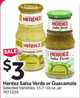 Stop&Shop Herdez Salsa Verde or Guacamole offer
