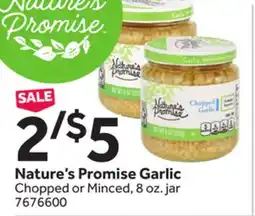 Stop&Shop Nature's Promise Garlic offer