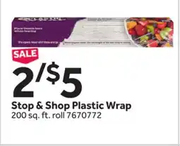 Stop&Shop Stop & Shop Plastic Wrap offer