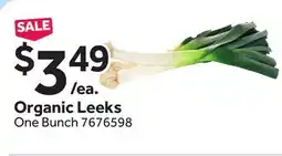 Stop&Shop Organic Leeks offer