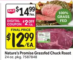Stop&Shop Nature's Promise Grassfed Chuck Roast offer