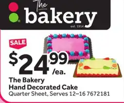 Stop&Shop The Bakery Hand Decorated Cake offer
