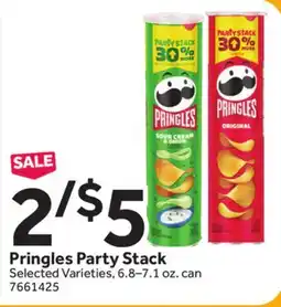 Stop&Shop Pringles Party Stack offer
