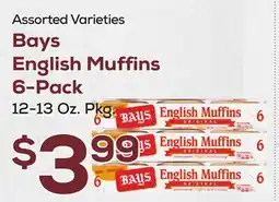 DeCicco & Sons Bays English Muffins 6-Pack offer