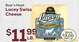 DeCicco & Sons Boar's Head Lacey Swiss Cheese offer