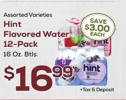 DeCicco & Sons Hint Flavored Water 12-Pack offer