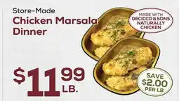 DeCicco & Sons Chicken Marsala Dinner offer