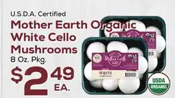 DeCicco & Sons Mother Earth Organic White Cello Mushrooms offer