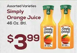 DeCicco & Sons Simply Orange Juice offer