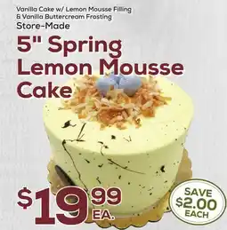DeCicco & Sons 5 Spring Lemon Mousse Cake offer
