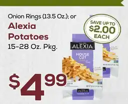 DeCicco & Sons Alexia Potatoes, 15-28 Oz. Pkg offer