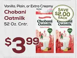 DeCicco & Sons Chobani Oatmilk offer