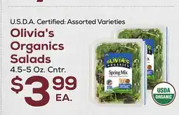 DeCicco & Sons Olivia's Organics Salads offer