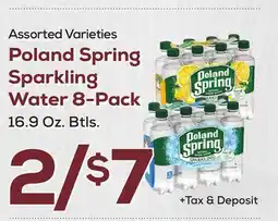 DeCicco & Sons Poland Spring Sparkling Water 8-Pack offer